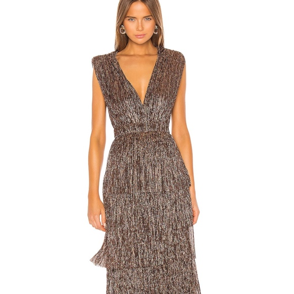 Sabina Musayev Skylar Gown in Bronze - Picture 2 of 13